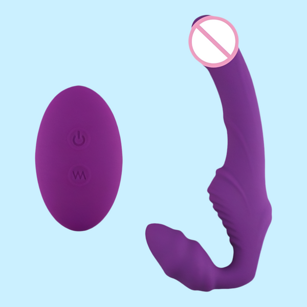 Vibrador Strapless Inversão para Penetração Ativa e Passiva Simultânea com Controle Remoto - NANA RCT - S HANDE