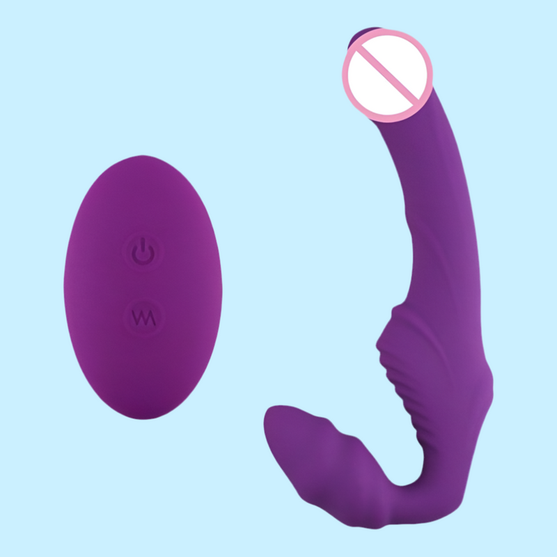Vibrador Strapless Inversão para Penetração Ativa e Passiva Simultânea com Controle Remoto - NANA RCT - S HANDE