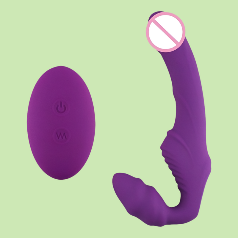 Vibrador Strapless Inversão para Penetração Ativa e Passiva Simultânea com Controle Remoto - NANA RCT - S HANDE
