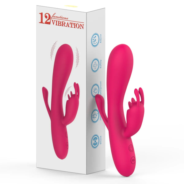 Vibrador Feminino Rabbit de Ponto G & Clitóris com Língua - Mr.Ribs