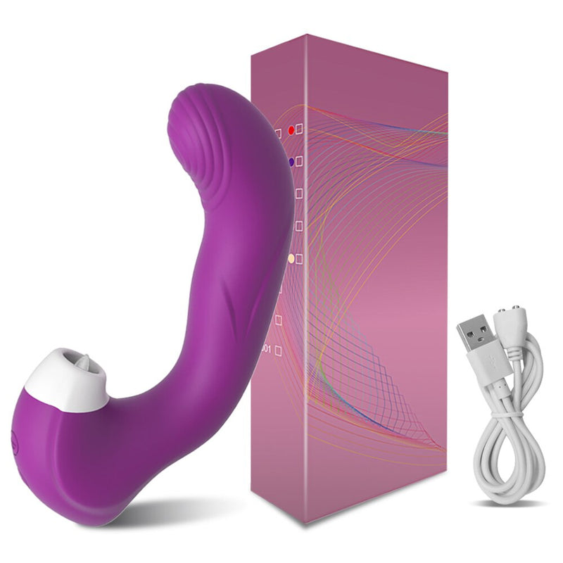 Vibrador 3 em 1 com 10 modos de vibração e sucção - Lore