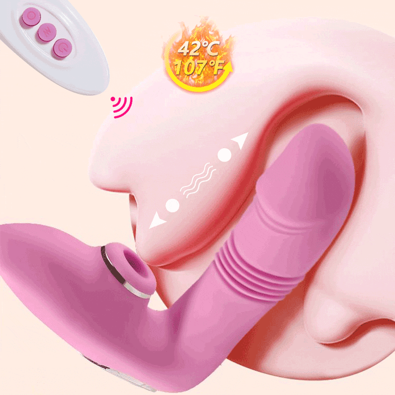 Vibrador Feminino Vai e Vem, Sucção e Aquecimento - Sueño