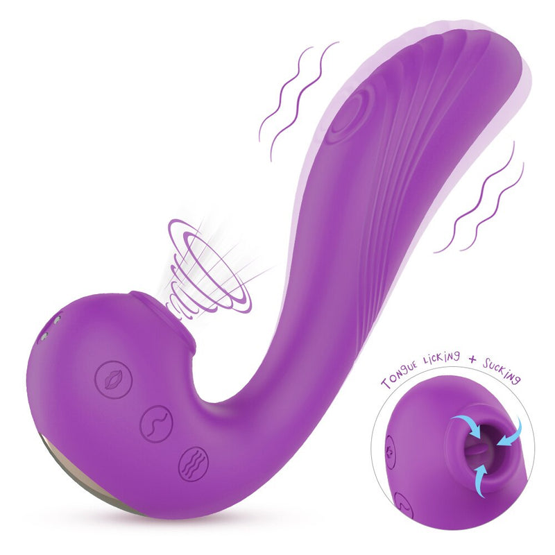 Vibrador com Sugador - ANGELS WINGS S HANDE