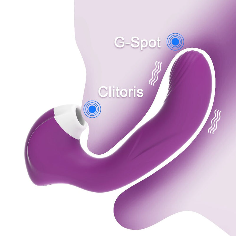 Vibrador 3 em 1 com 10 modos de vibração e sucção - Lore