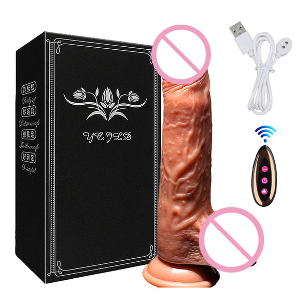 Dildo Multifunções com Vibração, Aquecimento e Vai e Vem -  Sagaz