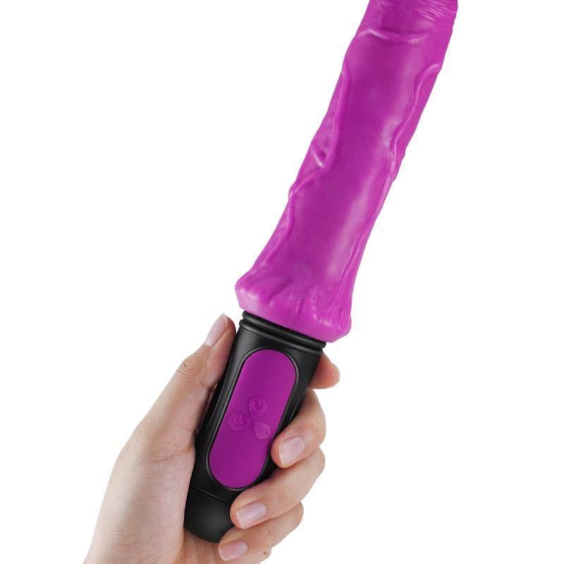 Consolo Realístico Vibratório com 10 Níveis de Velocidade e Aquecimento - Soft Dick