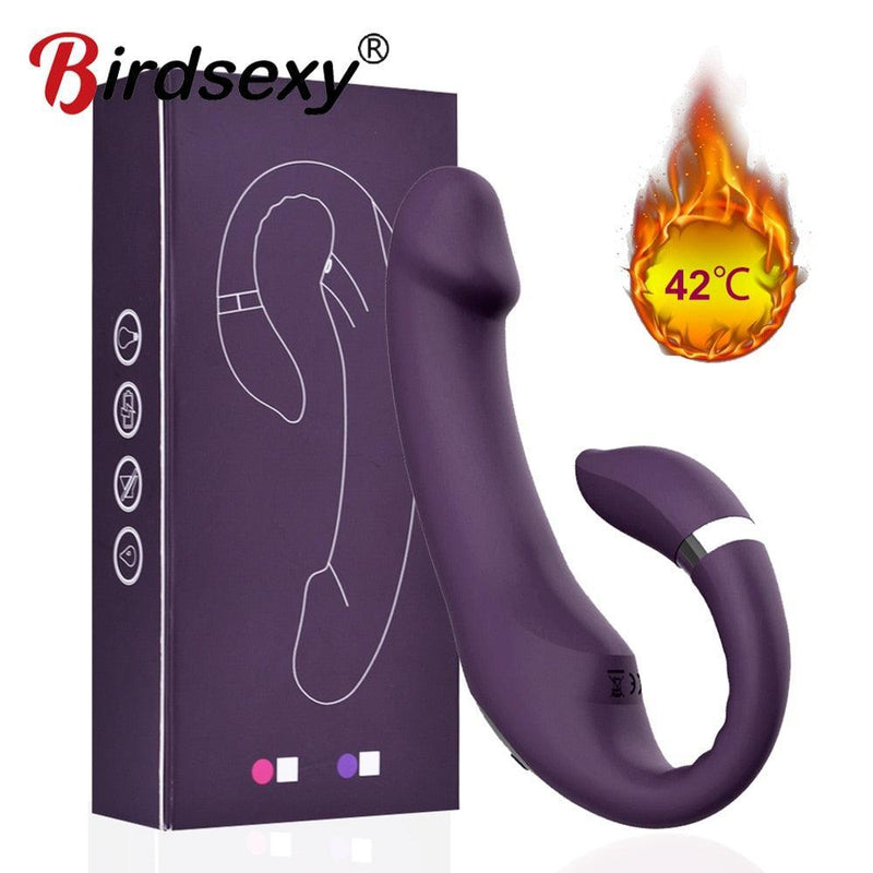 Consolo Vibratório Estimulador de Clitóris e Ponto G com Aquecimento - Intenso e Discreto