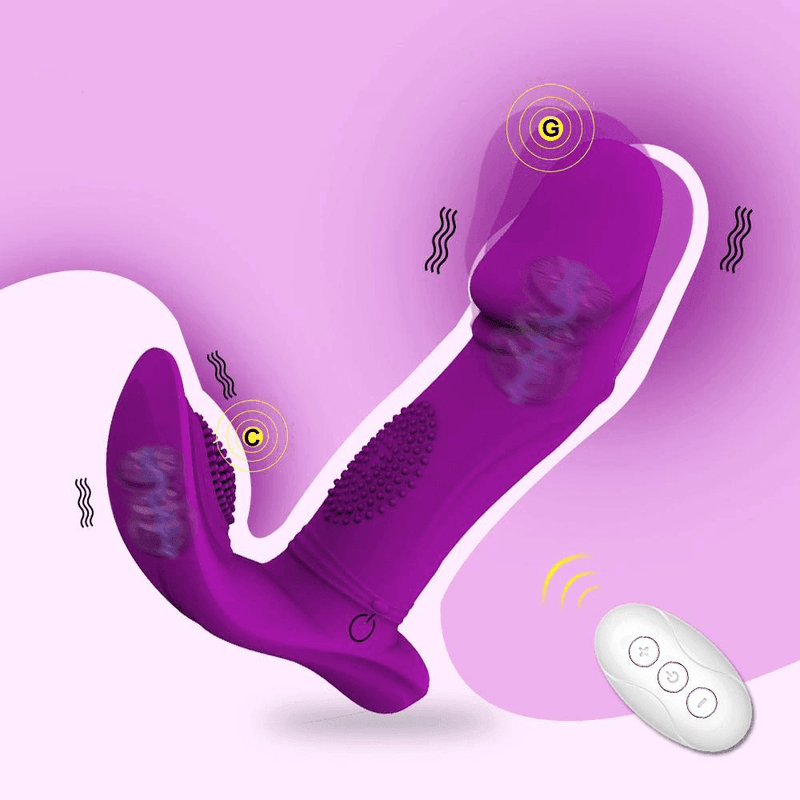 DoublePartner - Vibrador de Clitóris e Ponto G com Controle Remoto a Distância - Promo