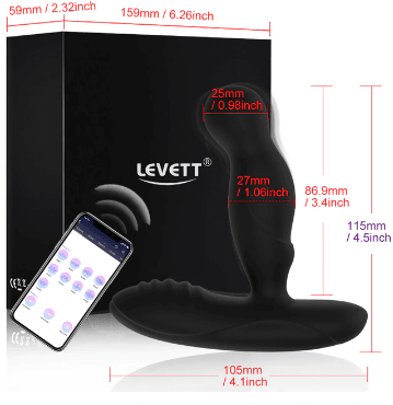 Estimulador de Próstata 360° com Controle Remoto à Distância - Levett