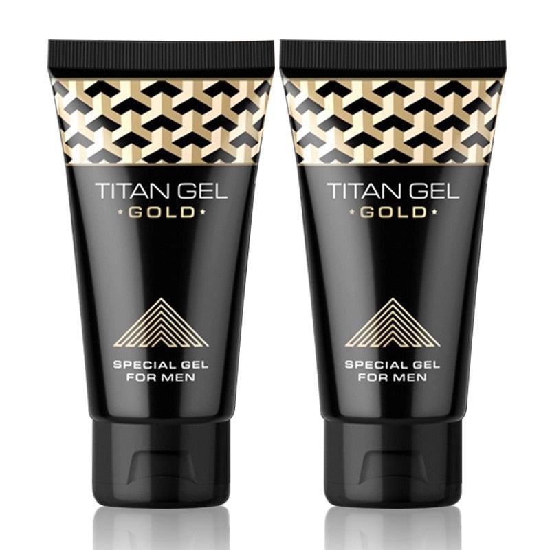 Gel Intimo Sexual para Aumento e Vasodilatação do Pênis - Titan Gold