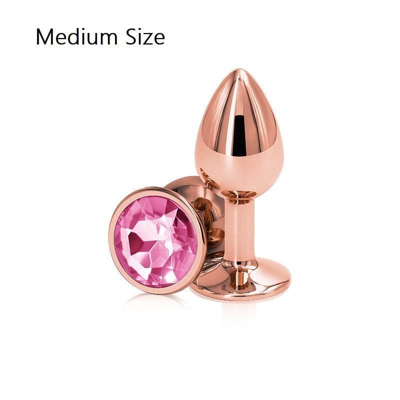 Kit Plug Anal Joia Elegante - Iniciante ao Avançado