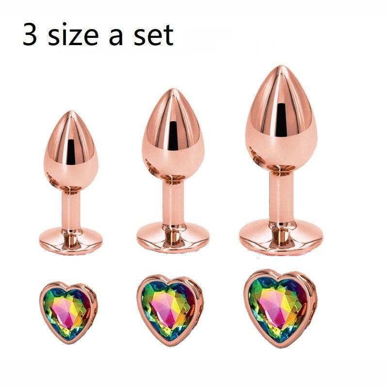 Kit Plug Anal Joia Elegante - Iniciante ao Avançado