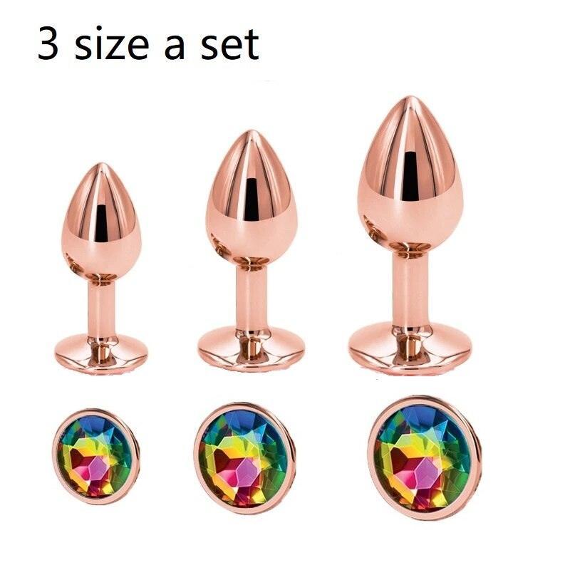 Kit Plug Anal Joia Elegante - Iniciante ao Avançado