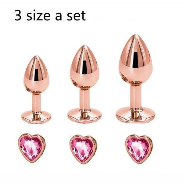 Kit Plug Anal Joia Elegante - Iniciante ao Avançado