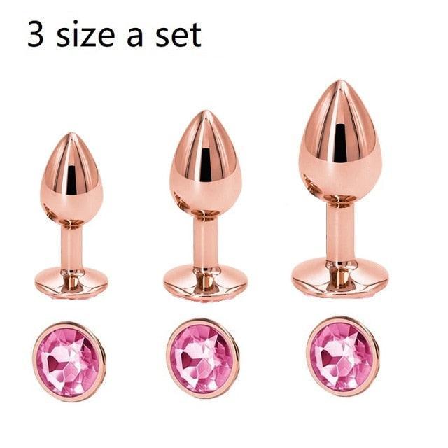 Kit Plug Anal Joia Elegante - Iniciante ao Avançado