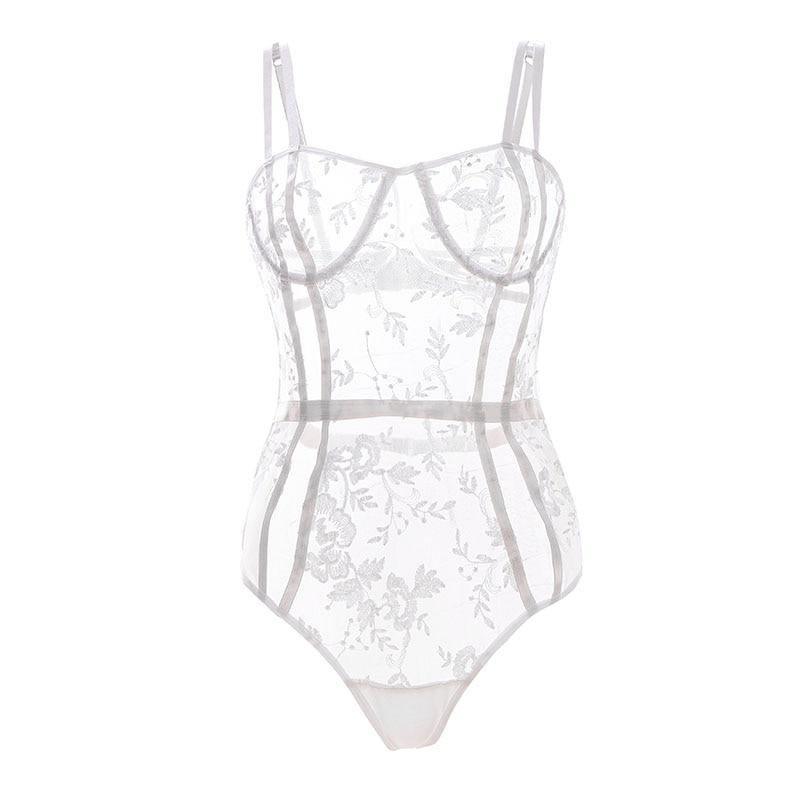 Lingerie  Super Luxo Madame - Lingerie Macacão em Renda