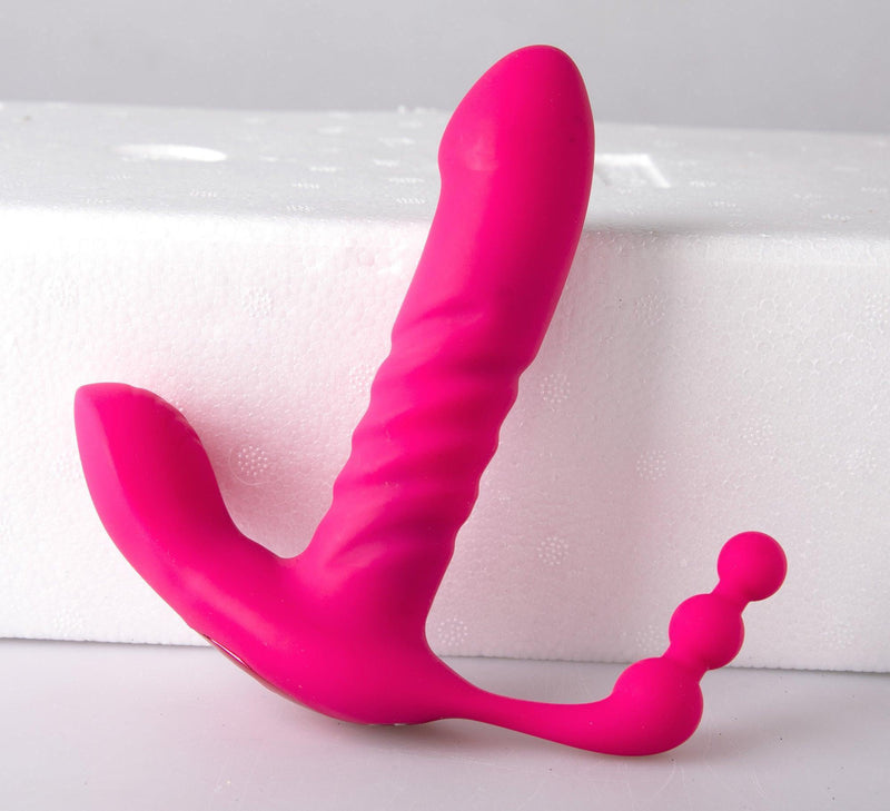Lover 3 em 1 - Vibrador para Clitóris, Ponto G e Ânus com Controle Remoto a Distância - Promo