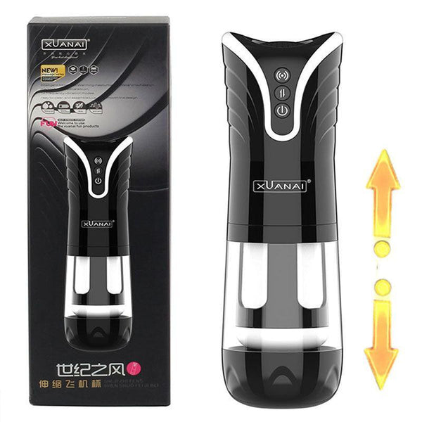 Masturbador Masculino em Formato de Vagina com Função de Vai & Vem e Vibrações Intensas