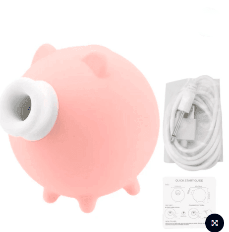 Porquinho Poderoso - Vibrador Sugador de Clitóris
