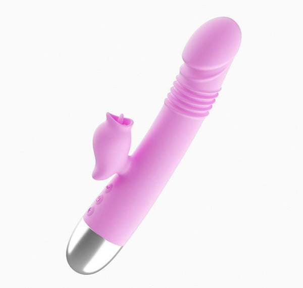 Sense Pleasure - Vibrador Rabbit Vai e Vem Ponto G e Simulador de Sexo Oral Clitóris - Promo