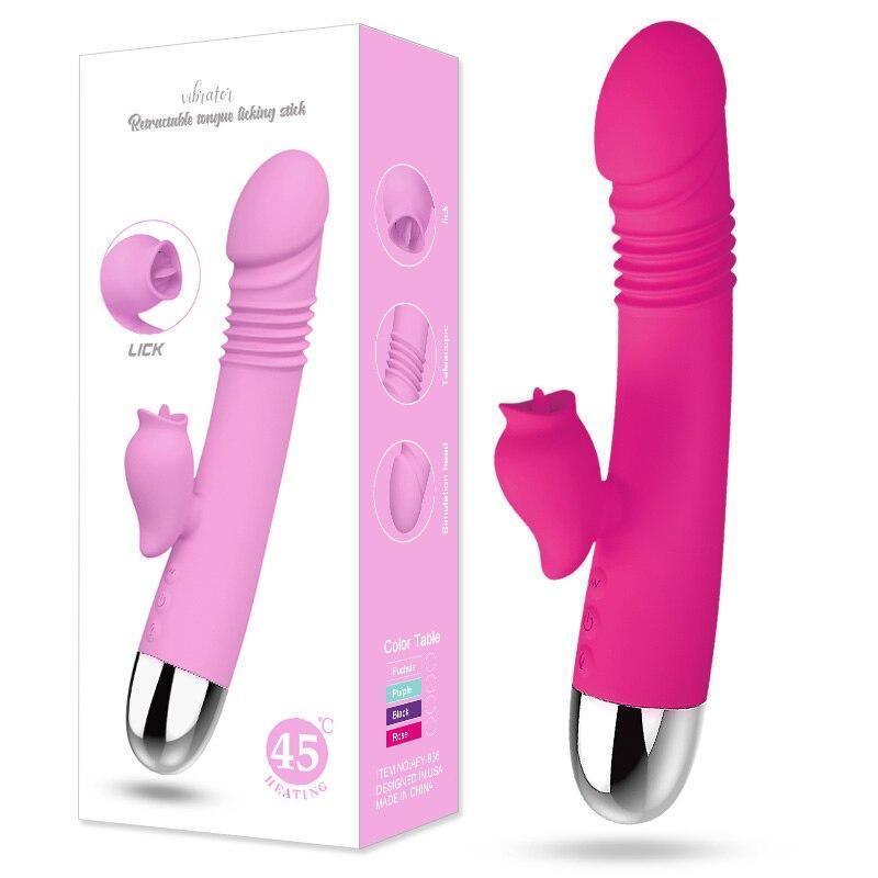 Sense Pleasure - Vibrador Rabbit Vai e Vem Ponto G e Simulador de Sexo Oral Clitóris - Promo