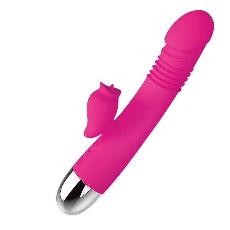 Sense Pleasure - Vibrador Rabbit Vai e Vem Ponto G e Simulador de Sexo Oral Clitóris - Promo