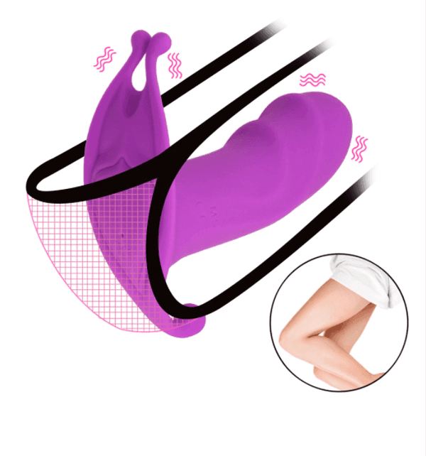 Vibrador de Calcinha para Clitóris, Ponto G e Ânus com Controle Remoto a Distância - Vibra Love - Promo