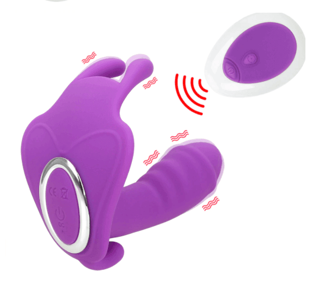 Vibrador de Calcinha para Clitóris, Ponto G e Ânus com Controle Remoto a Distância - Vibra Love - Promo