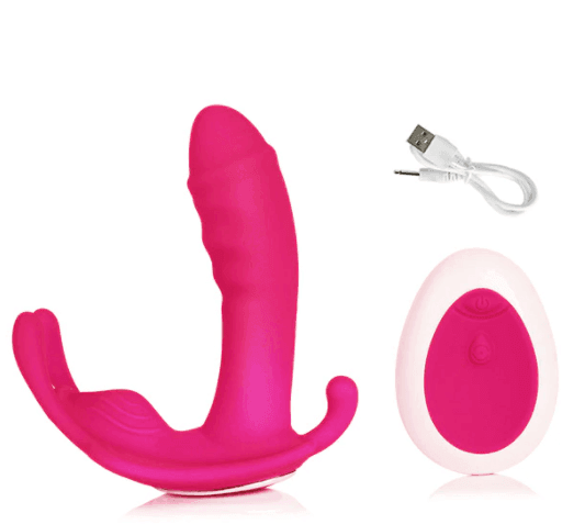 Vibrador de Calcinha para Clitóris, Ponto G e Ânus com Controle Remoto a Distância - Vibra Love - Promo