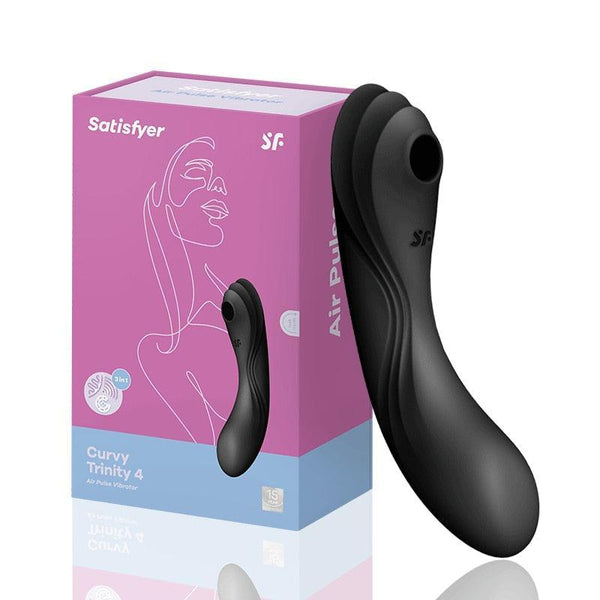 Vibrador e Sugador Clitoriano Curvy Trinity 4 - Satisfyer