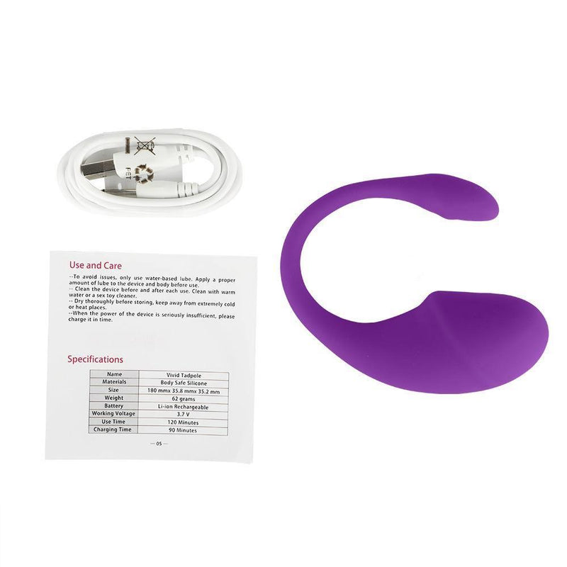 Vibrador Feminino de Ponto G e Clitóris com Controle a Remoto Bluetooth   - Lola