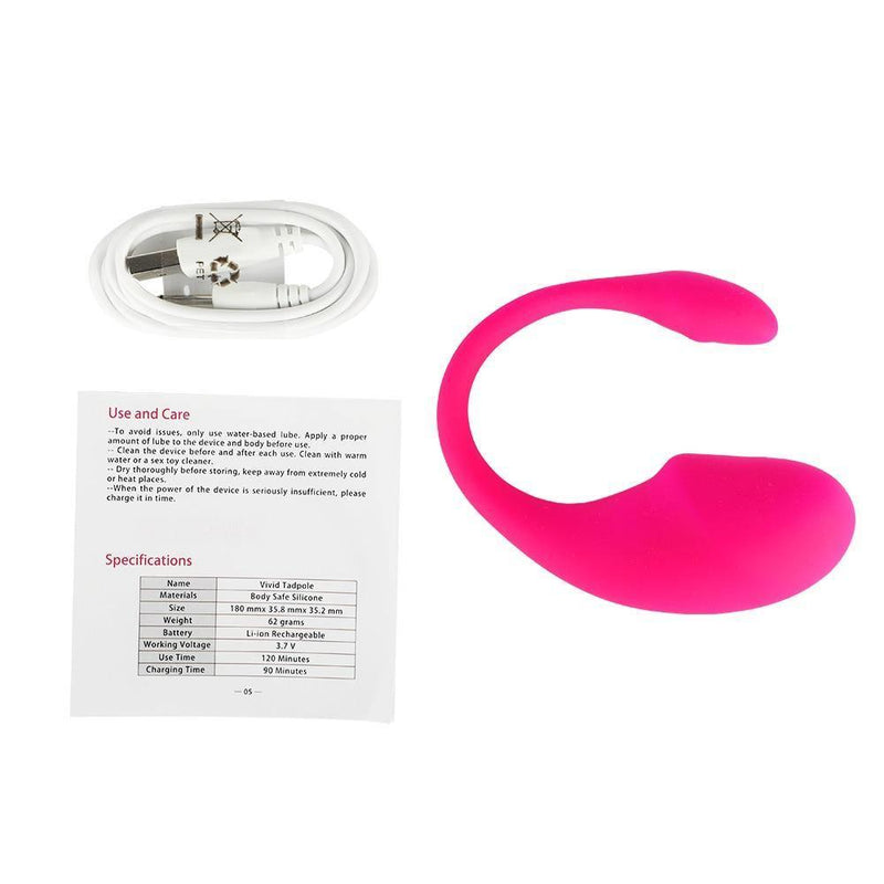 Vibrador Feminino de Ponto G e Clitóris com Controle a Remoto Bluetooth   - Lola