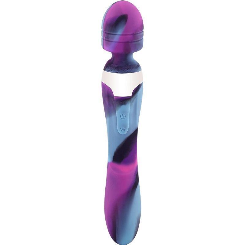 Vibrador Feminino Duplo Varinha Mágica e Consolo - MagicMic