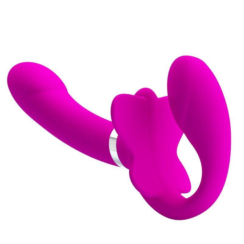 Vibrador Strapless com Dupla Usabilidade e 12 Modos Vibrativos - Valerie  Pretty Love