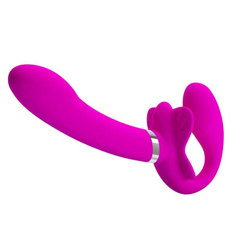 Vibrador Strapless com Dupla Usabilidade e 12 Modos Vibrativos - Valerie  Pretty Love
