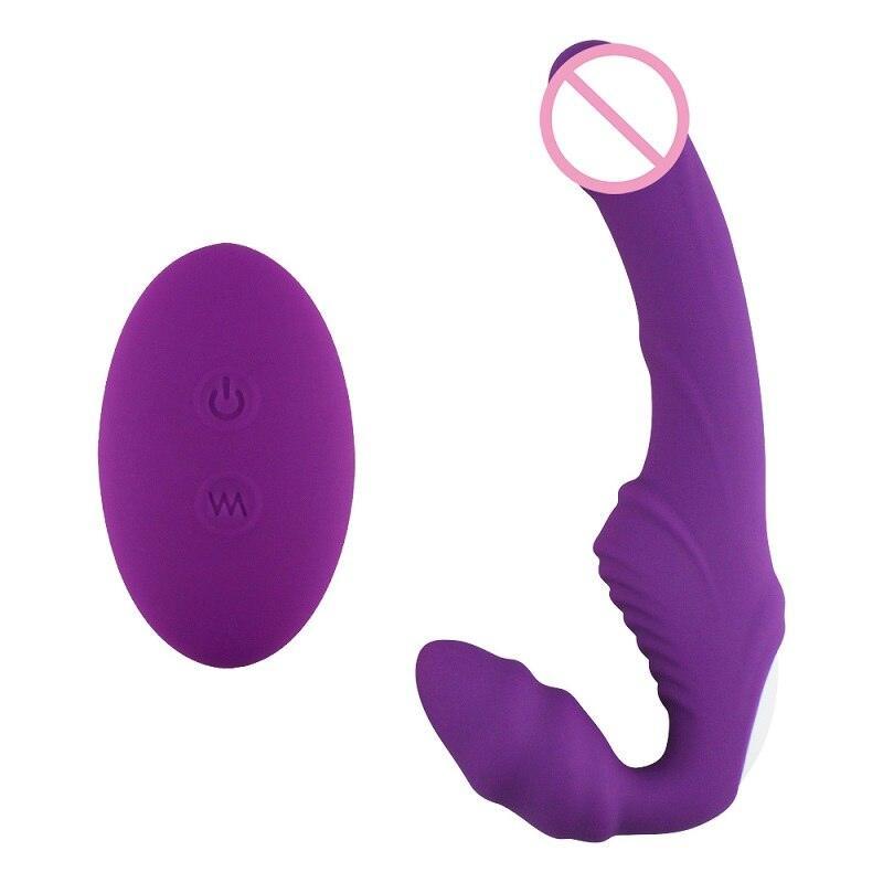 Vibrador Strapless Inversão para Penetração Ativa e Passiva Simultânea com Controle Remoto - NANA RCT - S HANDE