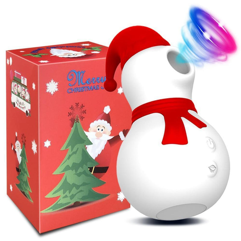 Vibrador Sugador de Clitóris Penguin Noel com 10 Níveis Intensos de Sucção
