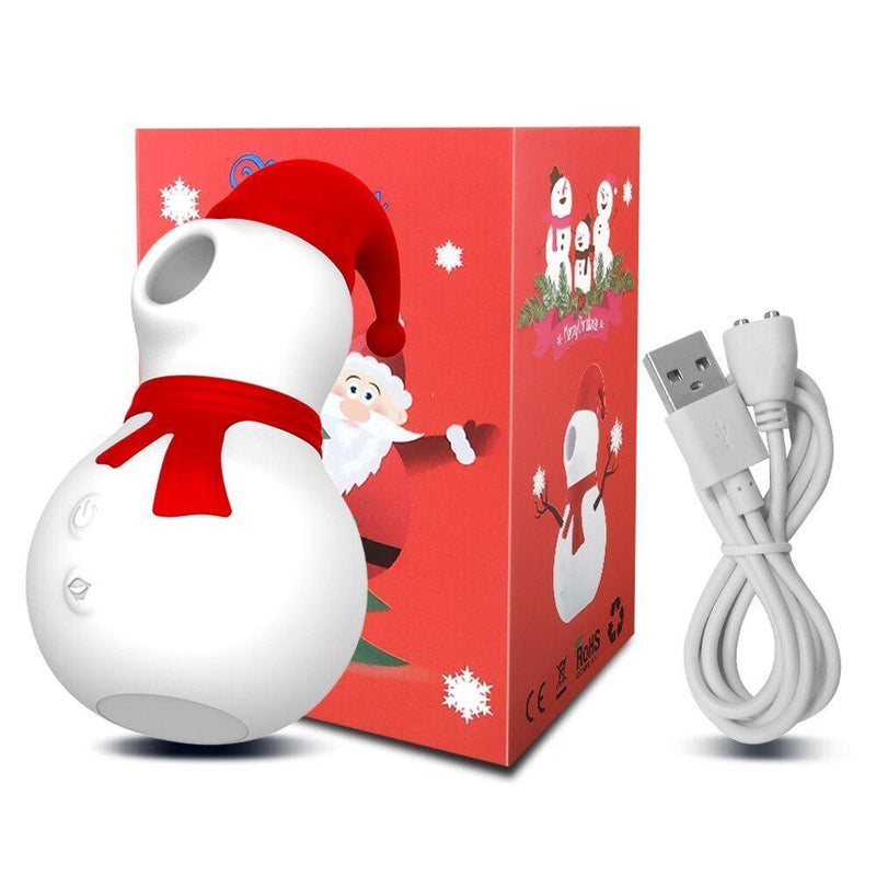 Vibrador Sugador de Clitóris Penguin Noel com 10 Níveis Intensos de Sucção